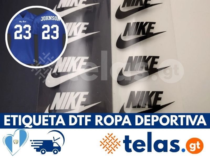 Etiqueta DTF Ropa Deportiva